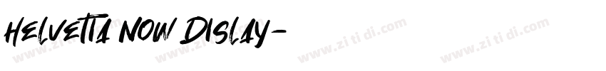 helvetia Now Dislay字体转换
